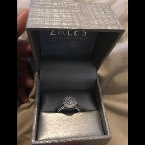 Brand New Zales White Oval Diamond Engagement Ring